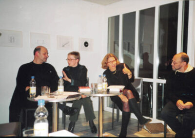 2003, выступление в Цюрихе, справа Д.А. Пригов